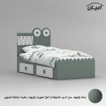 تخت خواب نوجوان اعیان مدل FH839 سایز 80x180 سانتی متر - Image 2