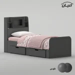 تخت خواب ملامینه یک نفره اعیان مدل FH980 سایز 80x180 سانتی متر - Image 2