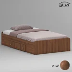 تخت خواب ملامینه یک نفره اعیان مدل FH968 سایز 120x200 سانتی متر - Image 6