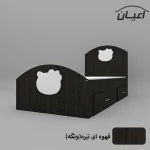 تخت خواب یکنفره اعیان مدل FH572 سایز 90x200 سانتی متر طرح کیتی - Image 7