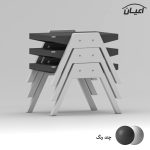 میز عسلی مستطیلی اعیان مدل FH899 مجموعه سه عددی - Image 12