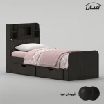 تخت خواب ملامینه یک نفره اعیان مدل FH980 سایز 80x180 سانتی متر - Image 6