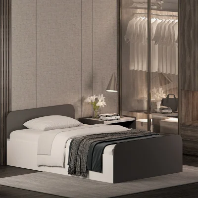 تخت خواب ملامینه یک نفره اعیان مدل FH932 سایز 120x200 سانتی متر