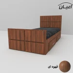 تخت خواب یک نفره اعیان مدل FH535 طرح اسپرت سایز 200×120 سانتی متر - Image 6