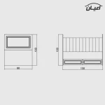 تختخواب کودک اعیان مدل FH398 - Image 8