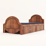 تخت خواب یکنفره اعیان مدل FH278 سایز 90x200 سانتی متر - Image 7