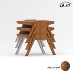 میز عسلی مستطیلی اعیان مدل FH889 مجموعه سه عددی - Image 14