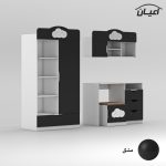 کمد کودک اعیان مدل FH765 به همراه میز تحریر و صندلی و کتابخانه - Image 4