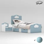 ست تخت خواب یک نفره اعیان مدل FH764 سایز 80x180 سانتی متر مجموعه دو عددی - Image 4