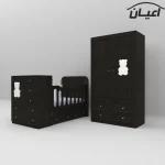 سرویس تختخواب و کمد کودک اعیان طرح تدی مدل FH482 مجموعه دو عددی - Image 9