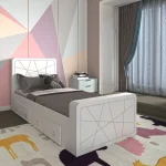 تخت خواب یک نفره اعیان مدل FH719 سایز 90x200 سانتی متر
