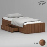 تخت خواب ملامینه یک نفره اعیان مدل FH967 سایز 90x200 سانتی متر - Image 9