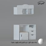 میز تحریر و صندلی اعیان مدل FH763 مجموعه سه عددی - Image 2