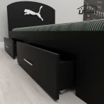 تخت خواب یک نفره اعیان مدل FH460 طرح اسپرت سایز 90x200 سانتی متر - Image 3