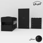 سرویس تخت و کمد کودک و نوزاد اعیان مدل FH594 مجموعه سه عددی - Image 5