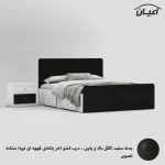 تخت خواب ملامینه دو نفره اعیان مدل FH816 سایز 160x200 سانتی متر مجموعه دو عددی - Image 5