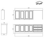 کابینت آشپزخانه اعیان مدل FH CL19 مجموعه 8 عددی | گارانتی اصالت و سلامت فیزیکی کالا - Image 4