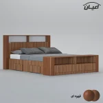 تخت خواب دونفره اعیان مدل FH822 سایز 160x200 سانتی متر - Image 2