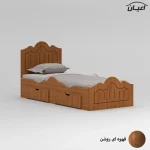 تخت خواب یک نفره اعیان مدل FH718 سایز 90x200 سانتی متر - Image 4