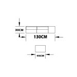 میز تلویزیون دیواری اعیان مدل FH243 - Image 14