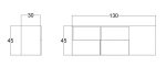 میز تلویزیون دیواری اعیان مدل FH243 - Image 17