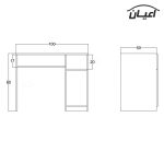 میز تحریر اعیان مدل FH342 - Image 8