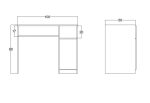 میز تحریر اعیان مدل FH342 - Image 2