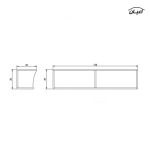 میز تلویزیون دیواری اعیان مدل FH352 - Image 5