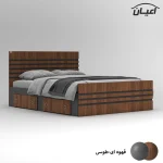 تخت خواب ملامینه دو نفره اعیان مدل FH860 سایز 160x200 سانتی متر (فروش ویژه) - Image 4