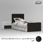 تخت خواب ملامینه یک نفره اعیان مدل FH815 سایز 90x200 سانتی متر مجموعه دو عددی - Image 8