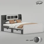 تخت خواب ملامینه دو نفره اعیان مدل FH983 سایز 160x200 سانتی متر - Image 8