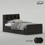 تخت خواب ملامینه یک نفره اعیان مدل FH982 سایز 120x200 سانتی متر - Image 7