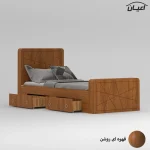 تخت خواب یک نفره اعیان مدل FH719 سایز 90x200 سانتی متر - Image 9