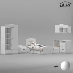 سرویس خواب اعیان مدل FH766 سایز 80×180 سانتی متر مجموعه 6 عددی - Image 19