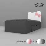 تخت خواب نوجوان طرح پاپیون اعیان مدل FH608 سایز 80x180 سانتی متر - Image 11