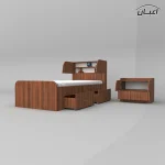 سرویس خواب یکنفره  اعیان مدل FH507 سایز 90x200 سانتی متر مجموعه دو عددی - Image 13