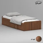 تخت خواب ملامینه یک نفره اعیان مدل FH967 سایز 90x200 سانتی متر - Image 6