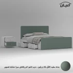 تخت خواب ملامینه دو نفره اعیان مدل FH816 سایز 160x200 سانتی متر مجموعه دو عددی - Image 11