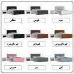 تخت خواب ملامینه دو نفره اعیان مدل FH816 سایز 160x200 سانتی متر مجموعه دو عددی - Image 15