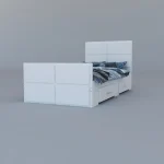 تخت خواب یکنفره اعیان مدل FH336 سایز 90x200 سانتی متر - Image 10