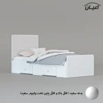 تخت خواب یک نفره اعیان مدل FH811 سایز 80x180 سانتی متر - Image 11