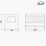 تختخواب کودک اعیان مدل FH405 - Image 9