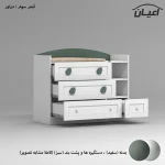 سرویس خواب کودک و نوزاد  اعیان مدل FH937 مجموعه سه عددی - Image 8