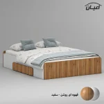 تخت خواب ملامینه دو نفره اعیان مدل FH969 سایز 160x200 سانتی متر - Image 8