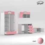 کمد کودک اعیان مدل FH765 به همراه میز تحریر و صندلی و کتابخانه - Image 11