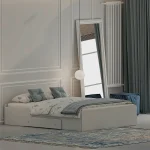 تخت خواب ملامینه دو نفره اعیان مدل FH969 سایز 160x200 سانتی متر