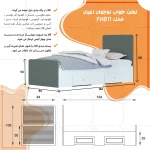 تخت خواب یکنفره اعیان مدل FH811 - Image 12