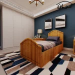 تخت خواب یکنفره اعیان مدل FH404 سایز 90x200 سانتی متر - Image 8