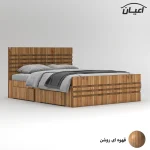 تخت خواب ملامینه دو نفره اعیان مدل FH860 سایز 160x200 سانتی متر (فروش ویژه) - Image 8