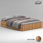 تخت خواب ملامینه دو نفره اعیان مدل FH943 سایز 160x200 سانتی متر - Image 5